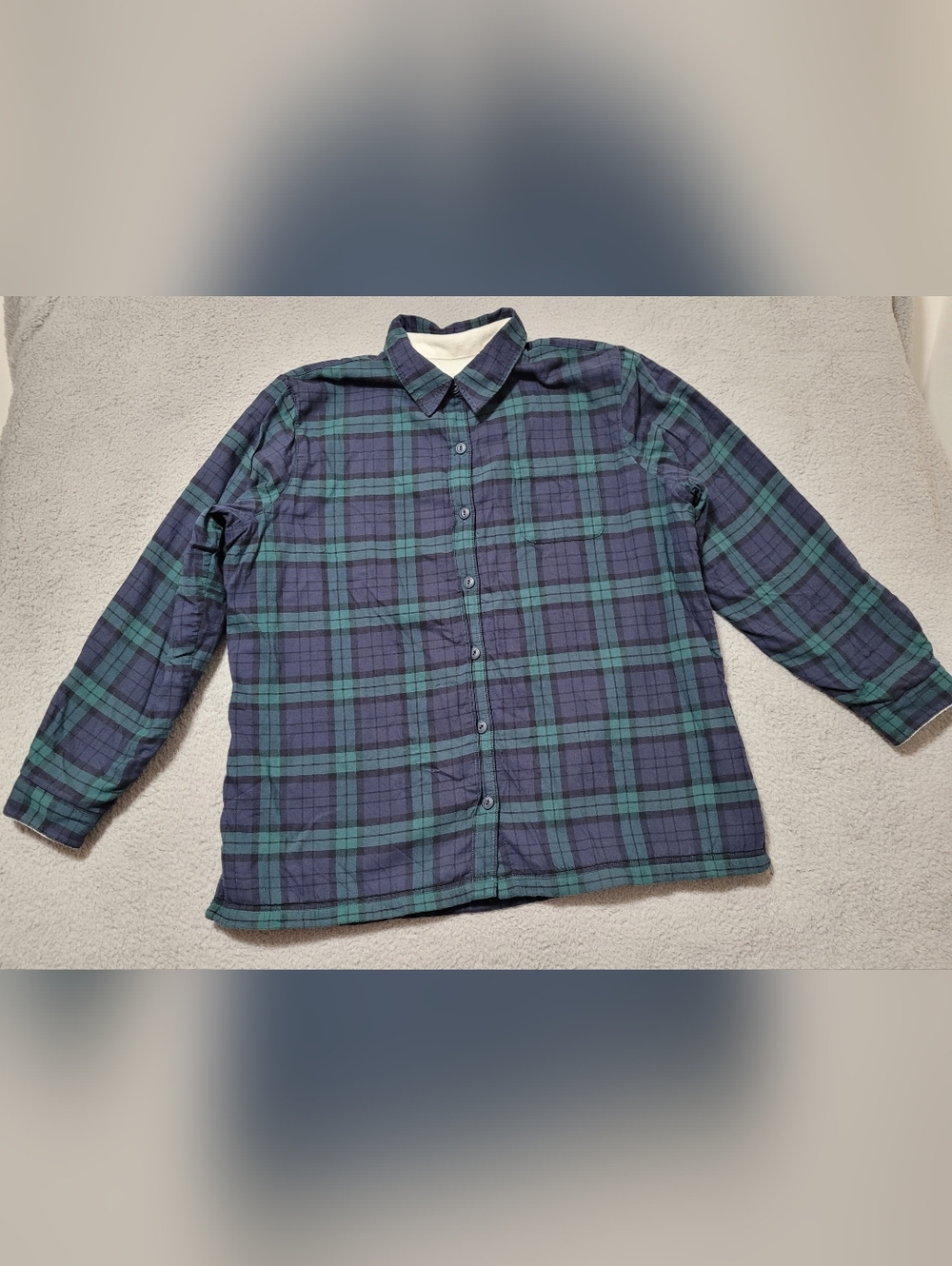 LL Bean Fleece Lined Flannel XL
